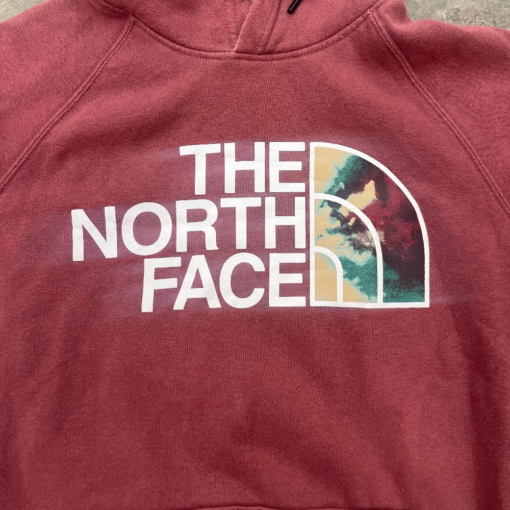 Women's size small Pink North Face Pullover Hoodie